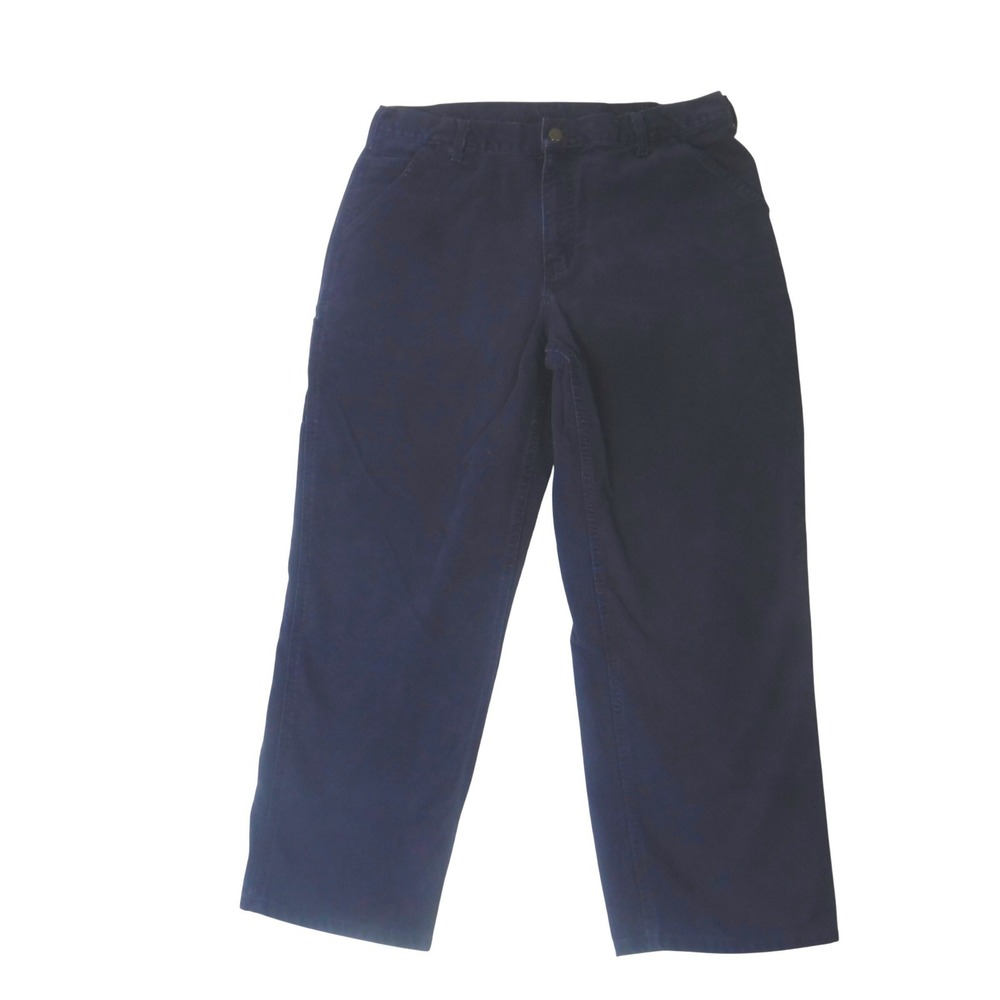 Carhartt B11 Mens Midnight Blue Cotton Dungaree Fit Work Pants 38x30 Workwe